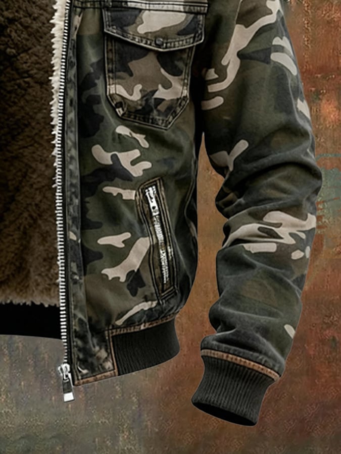 Veste Camouflage Homme Doublée