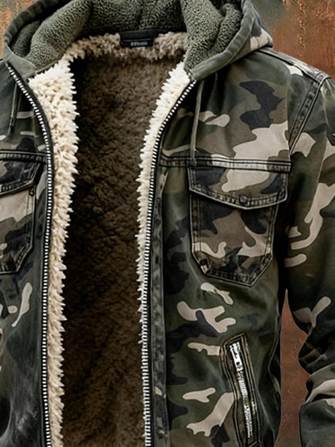 Veste Camouflage Homme Doublée