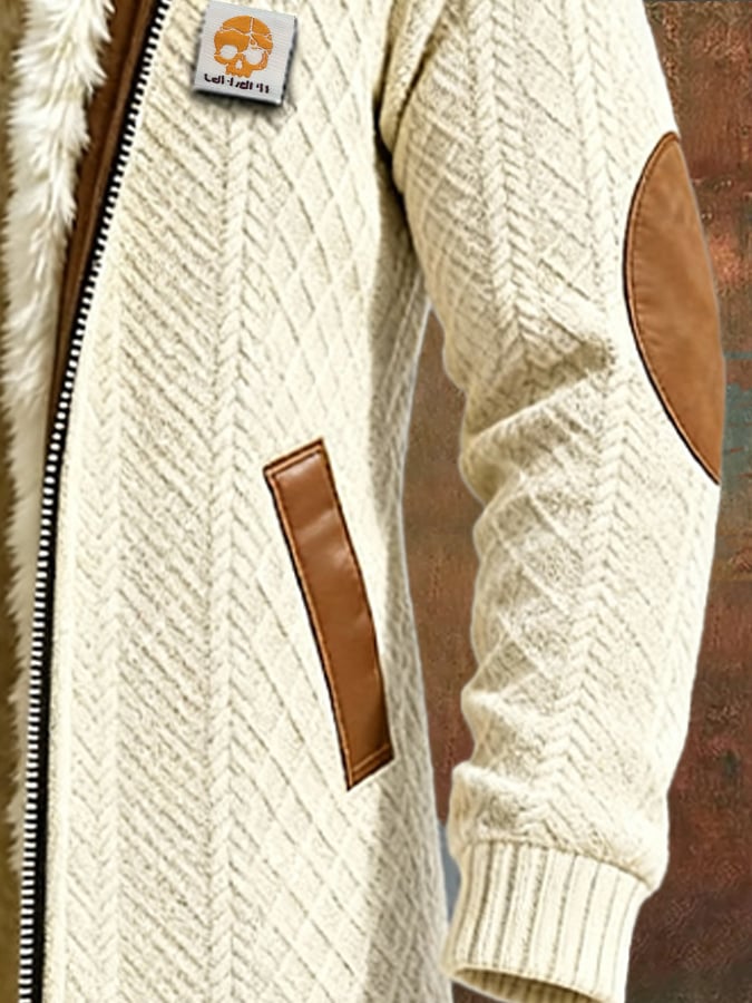 Veste Rétro Tissée Homme