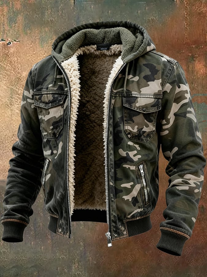 Veste Camouflage Homme Doublée
