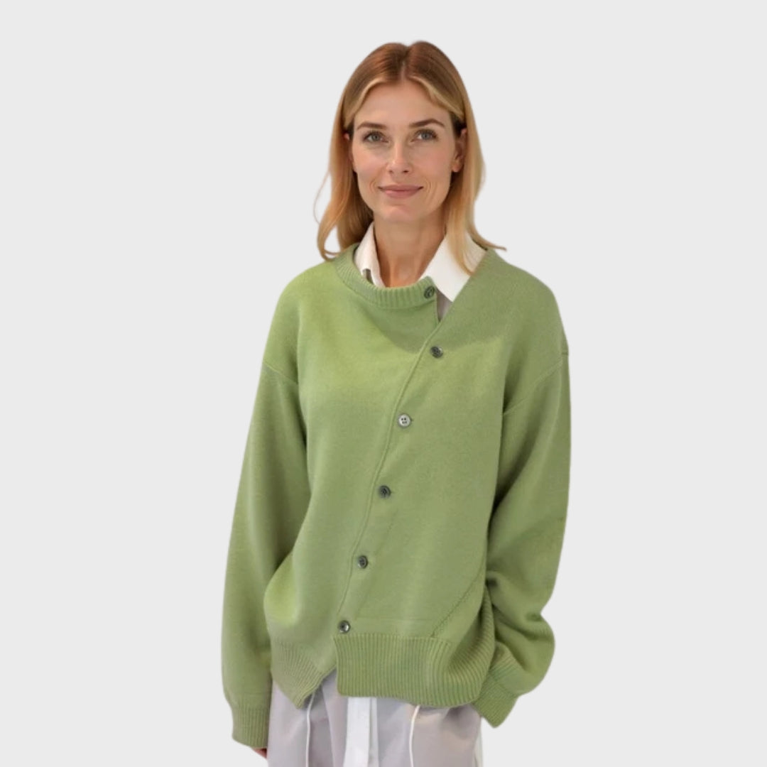 Beulah | Cardigan Confortable avec Détail de Bouton Ludique