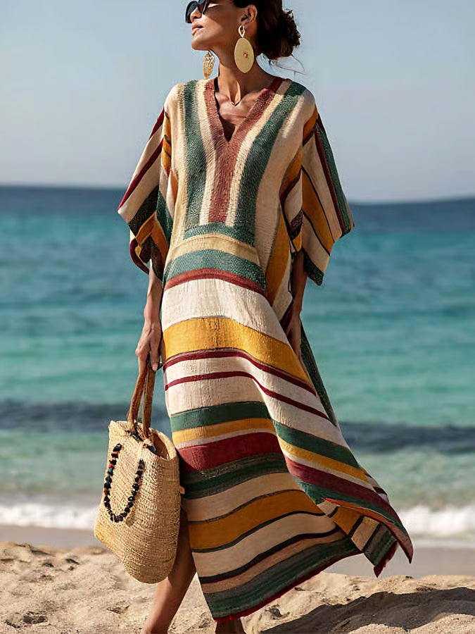 Robe Longue Lin Élégance