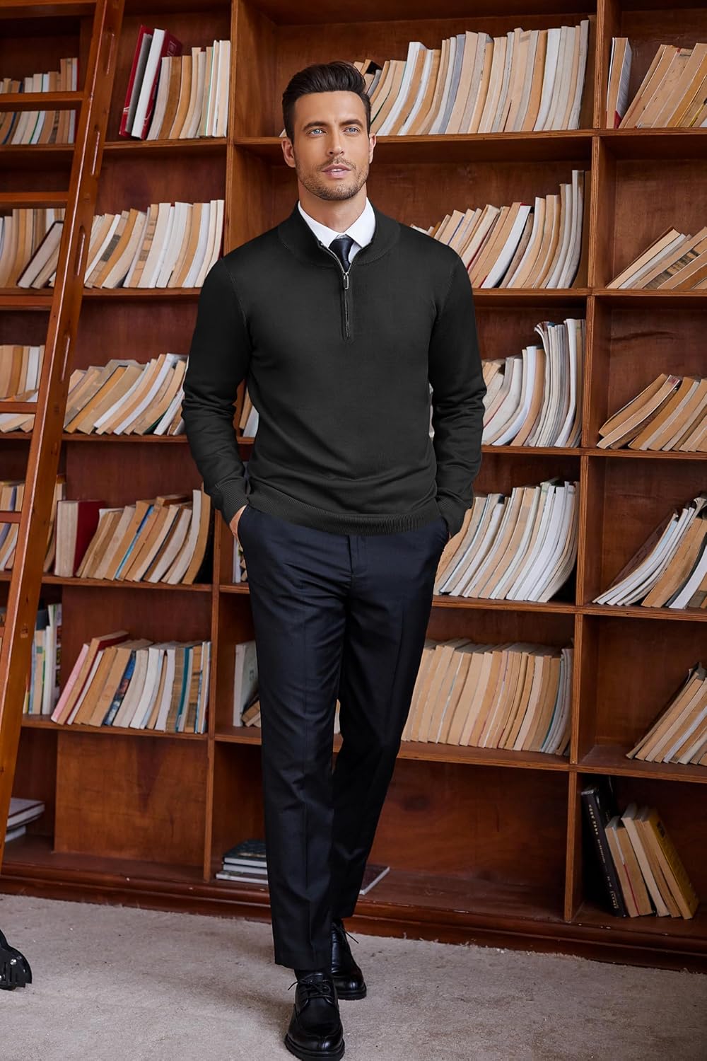 Adrián | Pull à col zippé