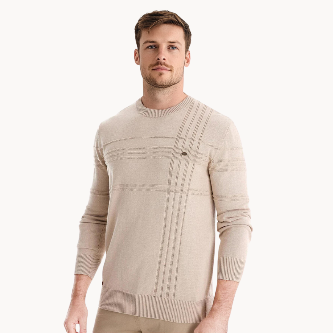 Aurea | Pull élégant pour hommes avec un design à carreaux