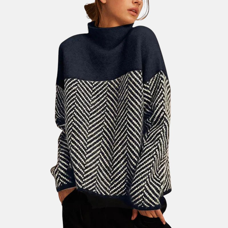 Eva | Pull en tricot à chevrons