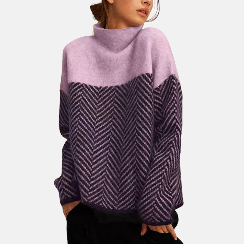 Eva | Pull en tricot à chevrons