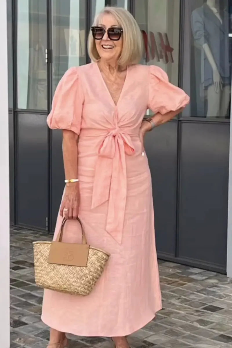 Natasha - Robe Élégante avec Décolleté en V