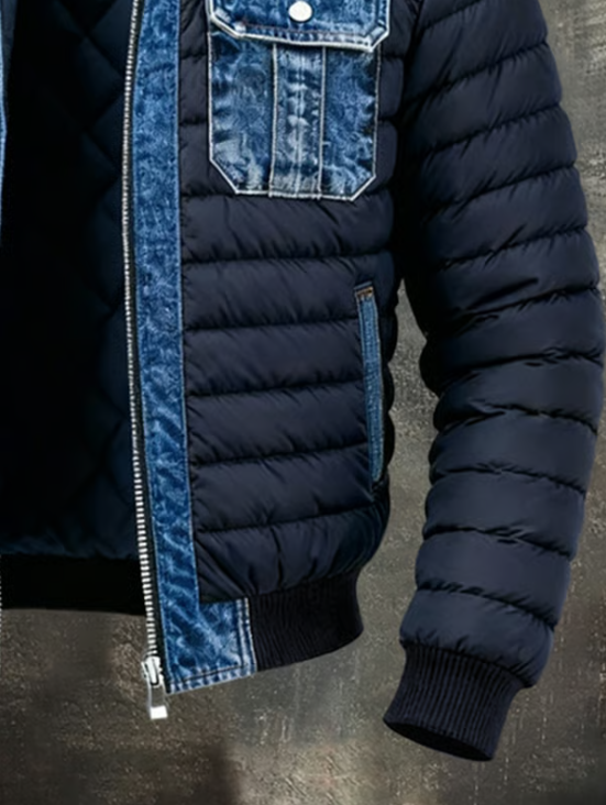 Veste Hybride en Denim Homme