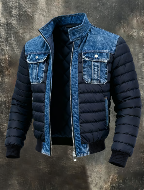 Veste Hybride en Denim Homme