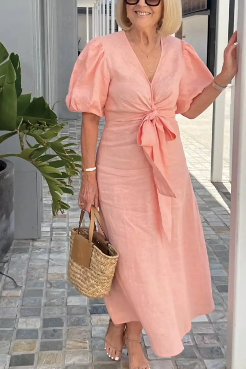 Natasha - Robe Élégante avec Décolleté en V