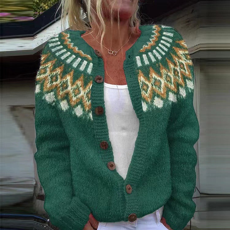 Natalia | Pull en laine vintage islandais