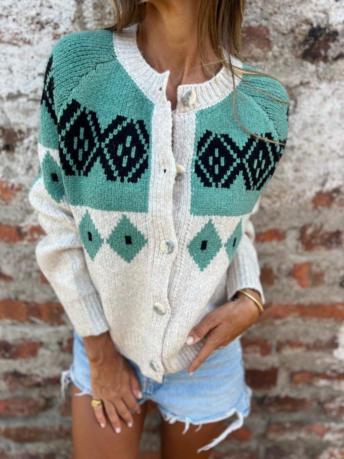 Allison | Cardigan islandais vintage