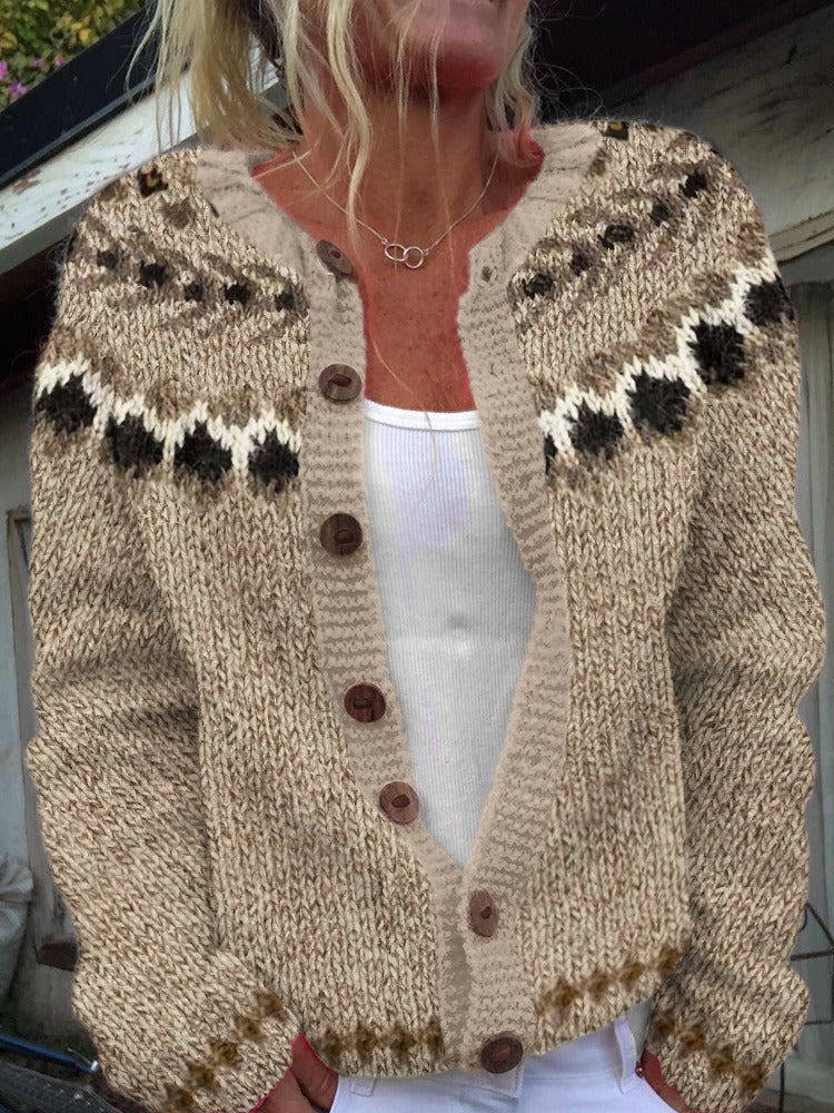 Aubree | Pull en tricot vintage islandais