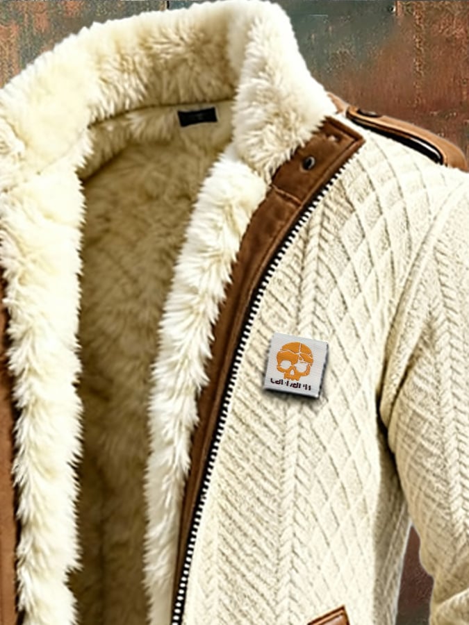 Veste Rétro Tissée Homme