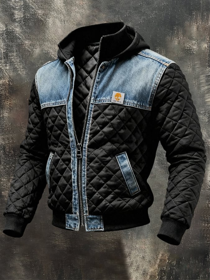 Veste en Velours Noir Homme