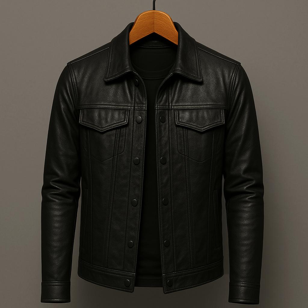 Darius™ | Veste en cuir premium style moto