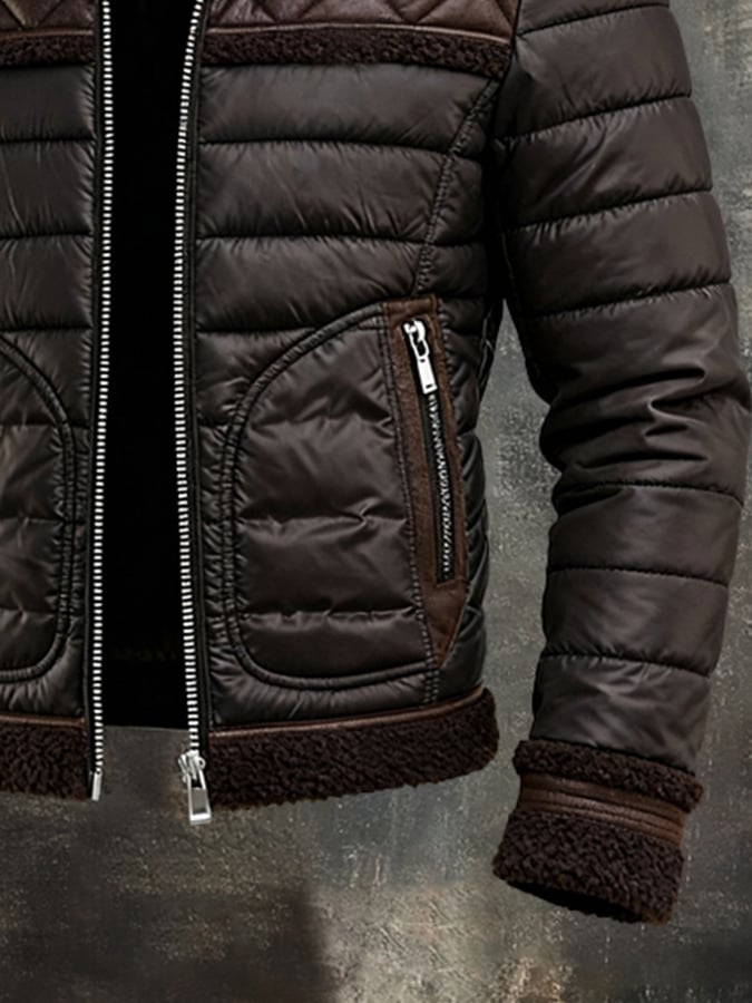 Veste en Velours Marron Homme