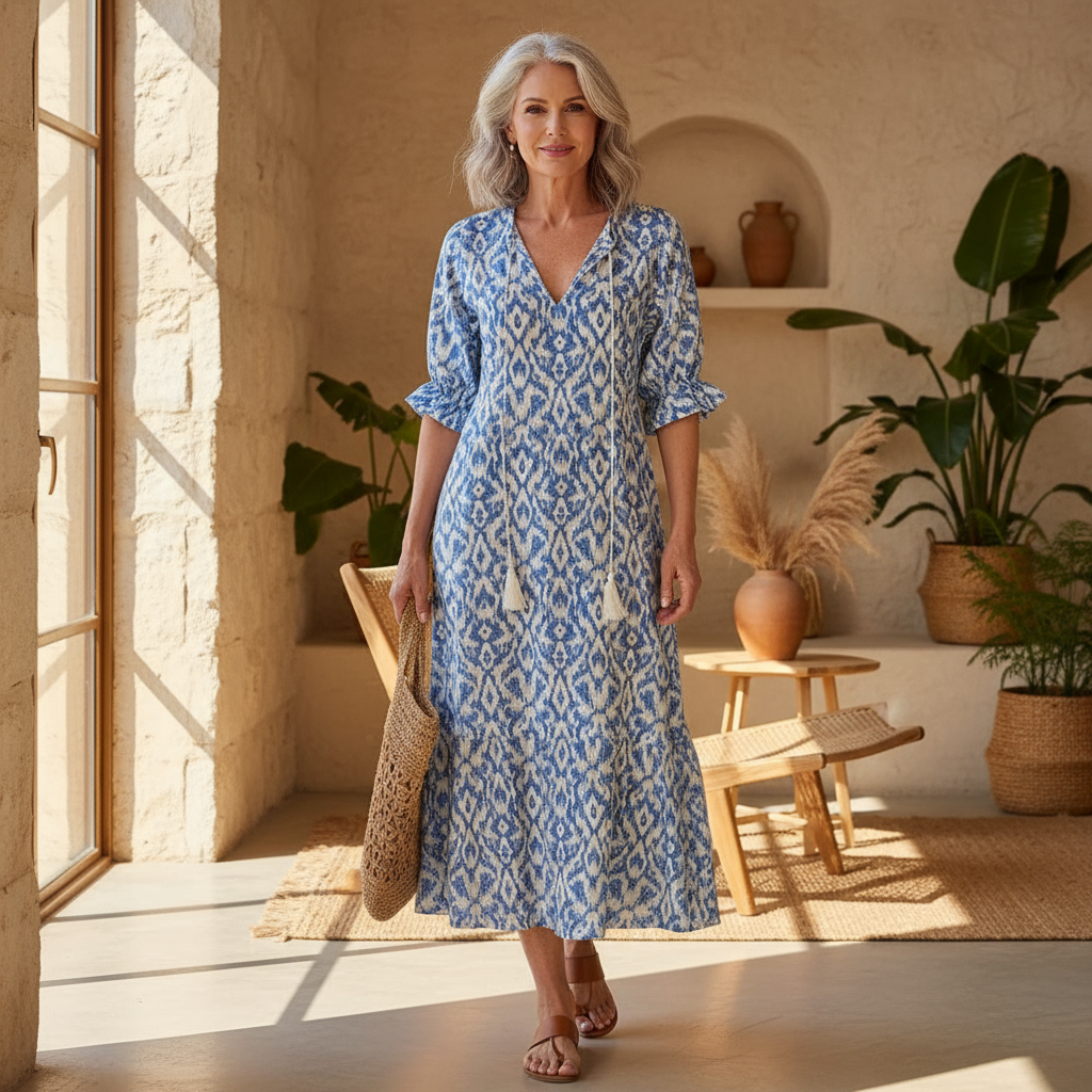 Michaela - Robe Boho avec Couverture du Ventre
