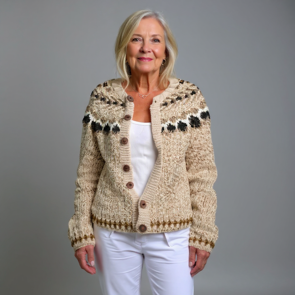 Aubree | Pull en tricot vintage islandais
