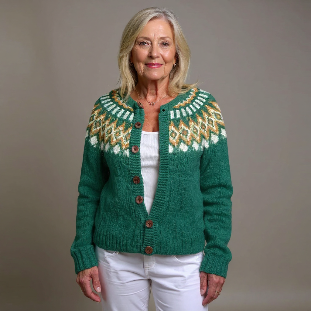 Natalia | Pull en laine vintage islandais