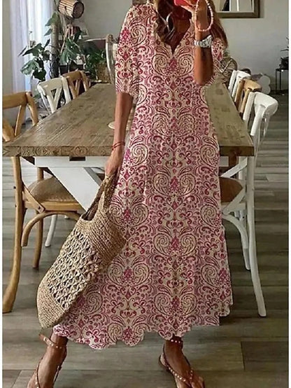 Michaela - Robe Boho avec Couverture du Ventre