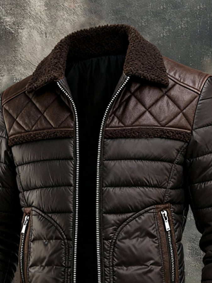 Veste en Velours Marron Homme