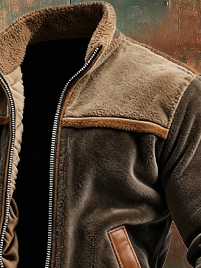 Veste en Velours Marron Homme