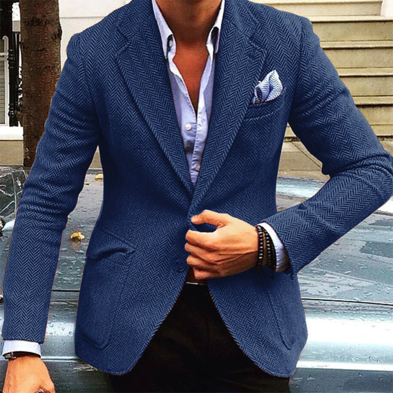 Emilio | Blazer vintage en laine avec revers classique