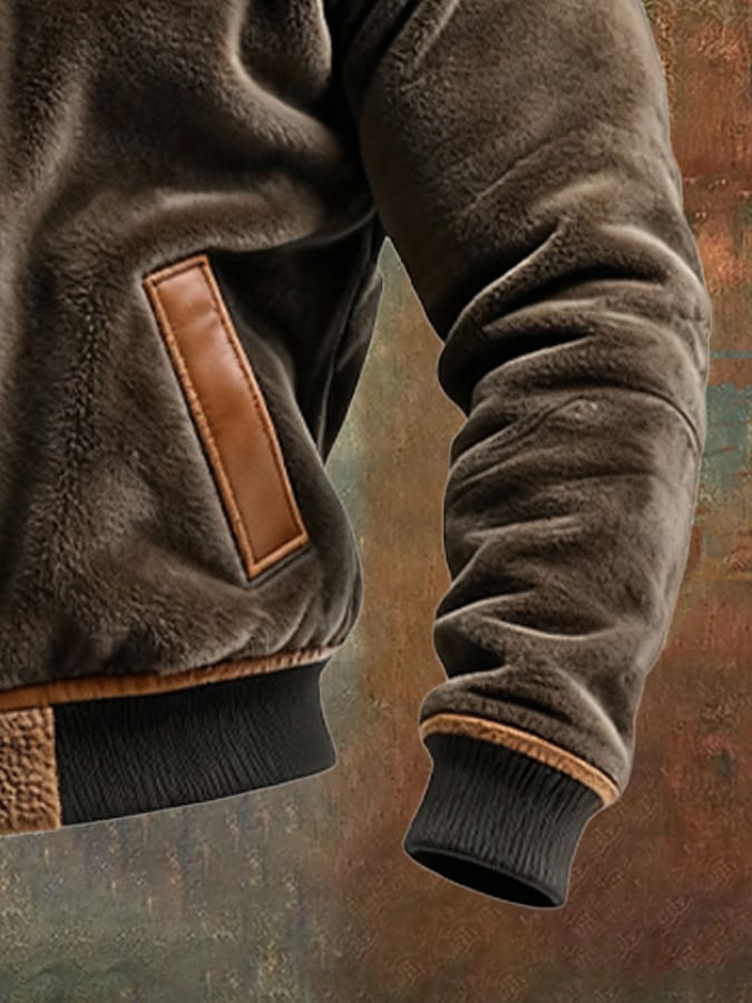 Veste en Velours Marron Homme