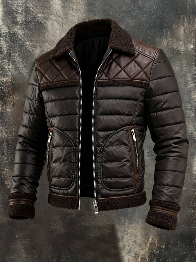 Veste en Velours Marron Homme