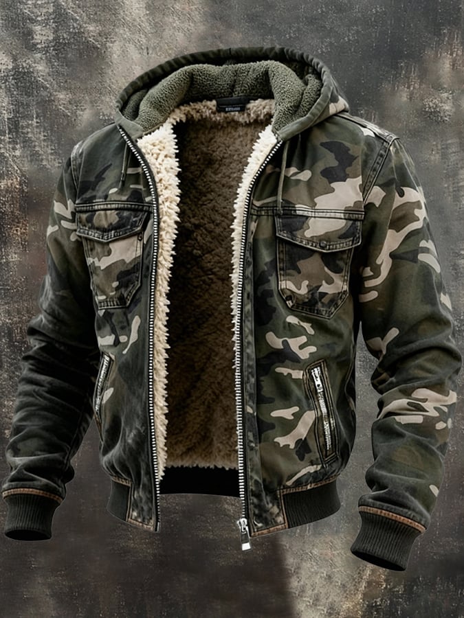 Veste Camouflage Homme Doublée