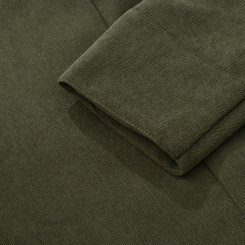 Héctor | Veste en Velours Côtelé avec Col Mao