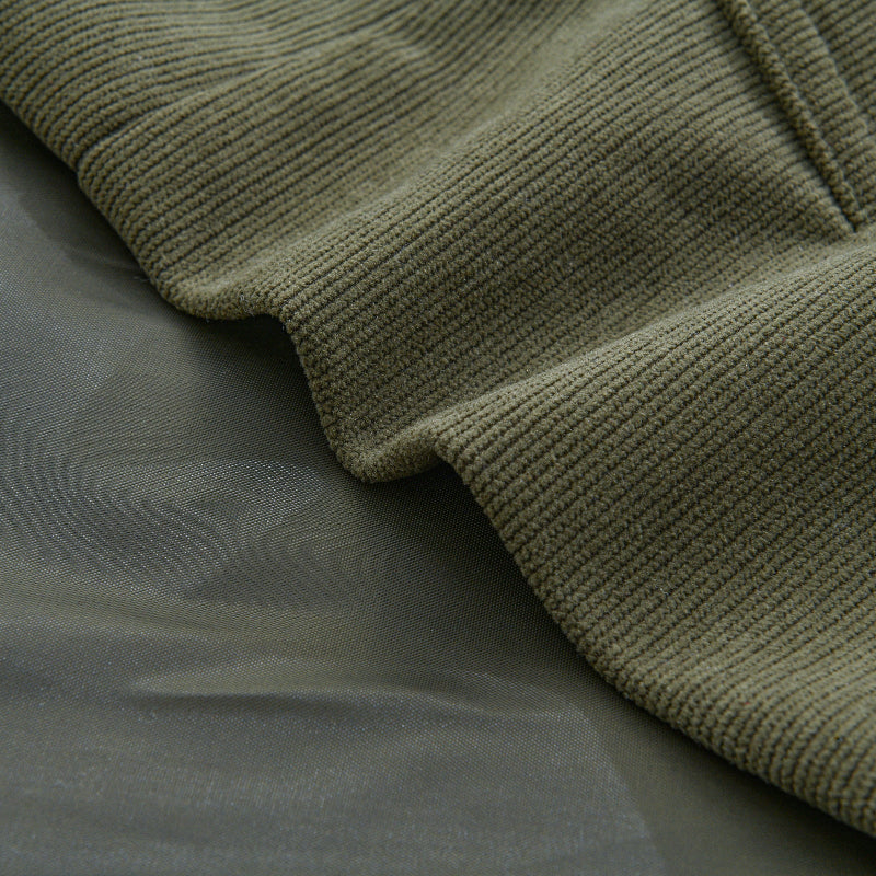 Héctor | Veste en Velours Côtelé avec Col Mao