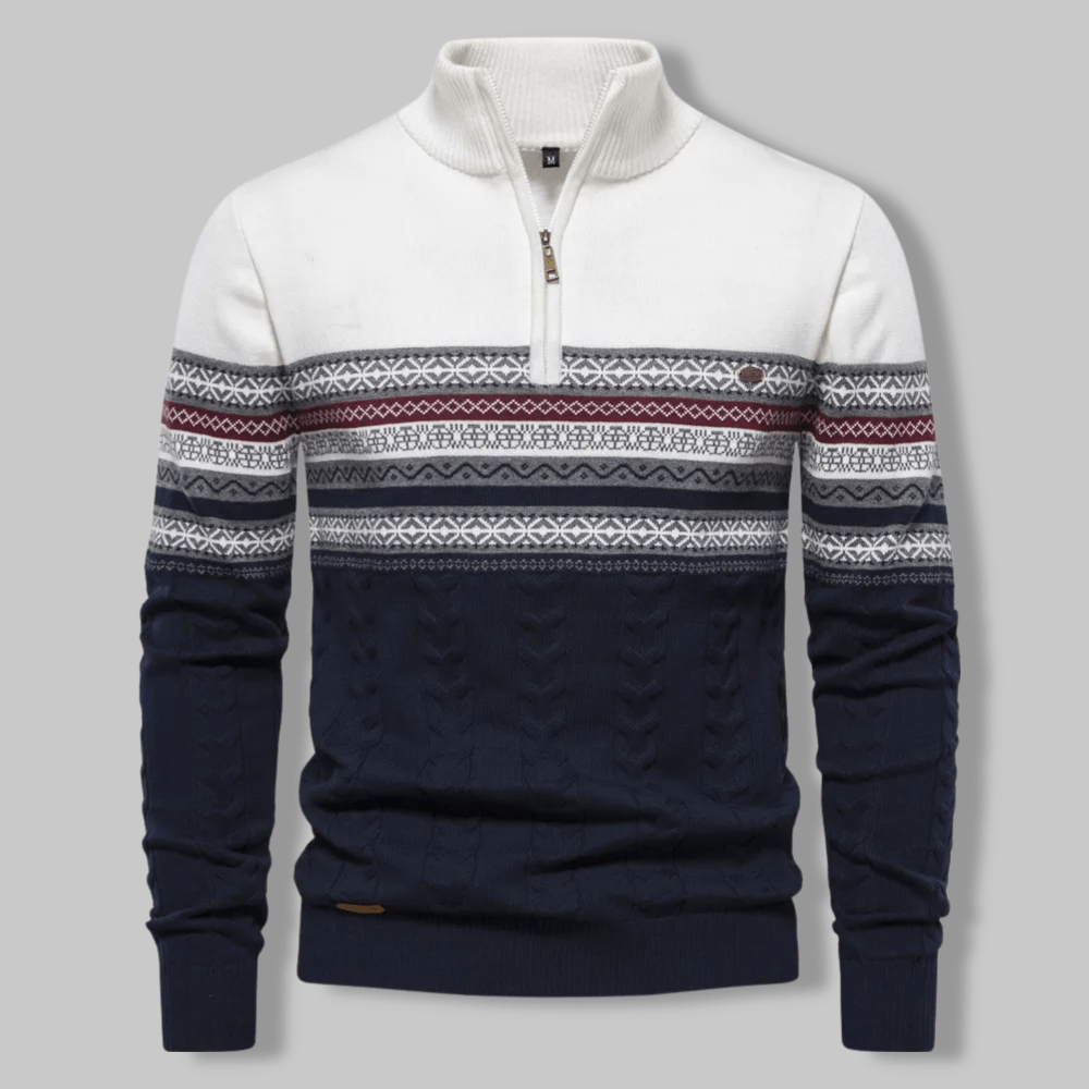 Esteban | Pull Belmore Nordic à Col Zippé 1/2