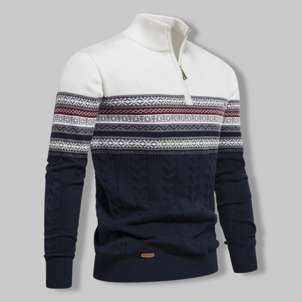 Esteban | Pull Belmore Nordic à Col Zippé 1/2