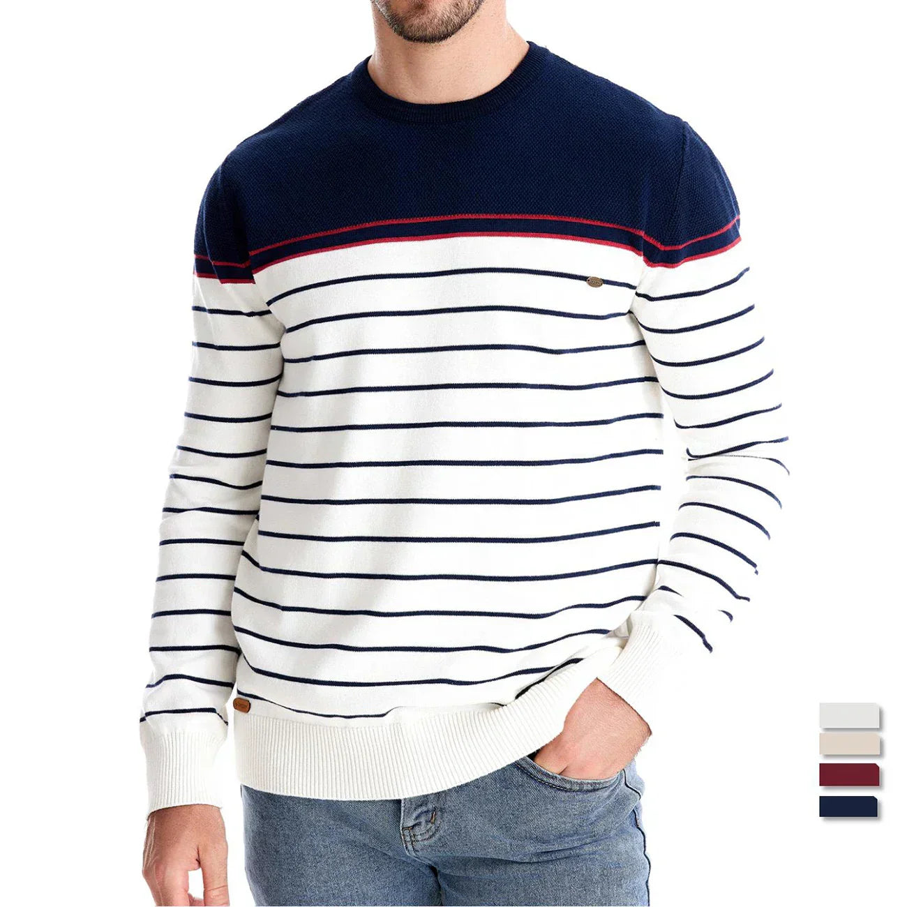 Aurea | Pull homme à rayures