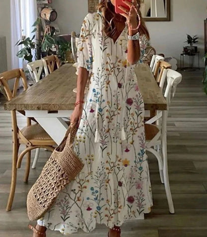 Michaela - Robe Boho avec Couverture du Ventre